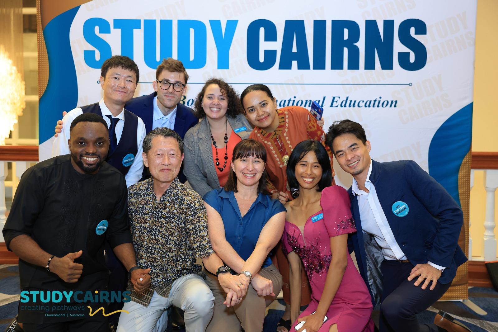 With the Consul of Japan at a Study Cairns event